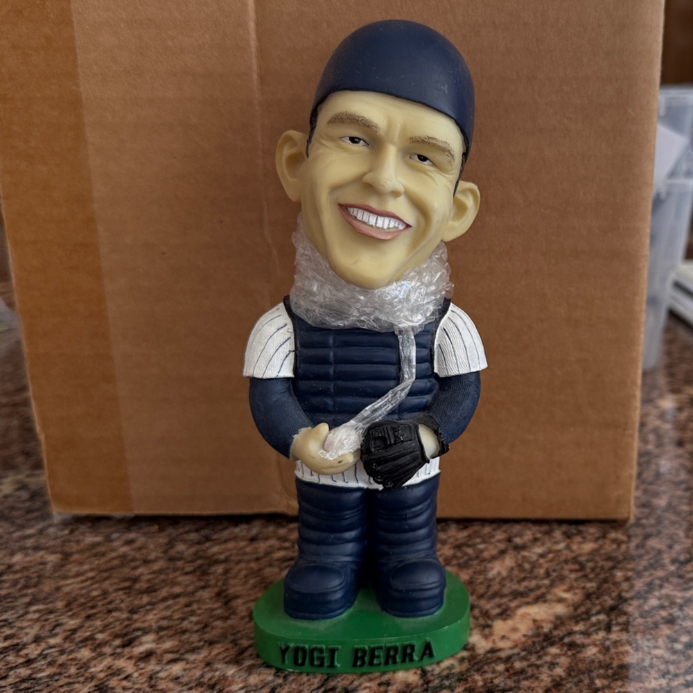 Yogi Berra Baseball Bobblehead - Navy & Green